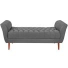 Recamier Grecia 150cm Suede Cinza Escuro Mpassos Cinza Escuro