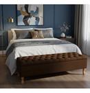 Recamier Liza Para Cama Box Super King 198cm Design Elegante Cor:BordôDesenho do tecido:Suede