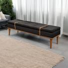Recamier Luxo Madeira Maciça Londres Preto