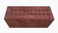 RECAMIER PUFF BAÚ EM SUEDE SOLTEIRO 100 MDF Terracota