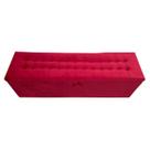 Recamier puff baú para cama box queen size - 1,58cm - vermelho