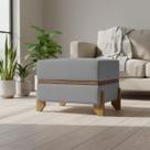 Recamier Puff Para Cama Quarto 50 cm Kodama Bouclé