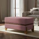 Recamier Puff Para Cama Quarto Solteiro 100 cm Kodama Bouclé