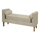 Recamier Sapateira Baú Pietro Cama Box Solteiro 90cm Bouclê Recamier Sapateira Baú Pietro Cama Box Solteiro 90cm Bouclê