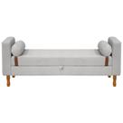Recamier Sapateira Baú Pietro Cama Queen Size 160cm Bouclê