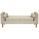 Recamier Sapateira Baú Pietro para Cama Box King Size 195cm Bouclê - SOFA STORE