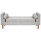 Recamier Sapateira Baú Pietro para Cama Box King Size 195cm Bouclê - SOFA STORE