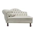 Recamier Sofá Direito Larissa 120cm Sala Suede Marfim - INCASA DECOR