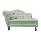 Recamier Sofá Direito Larissa 120cm Sala Veludo Acqua - INCASA DECOR Recamier Sofá Direito Larissa 120cm Sala Veludo Acqua - INCASA DECOR