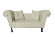 Recamier Sofá Divã Namoradeira Dubai Suede Bege - FM Recamier Sofá Divã Namoradeira Dubai Suede Bege - FM