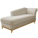 Recamier Vanessa 140cm Lado Esquerdo Suede Bege - Amarena Móveis Recamier Vanessa 140cm Lado Esquerdo Suede Bege - Amarena Móveis