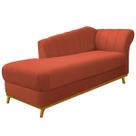 Recamier Vanessa 140cm Lado Esquerdo Suede Terracota- Amarena Móveis