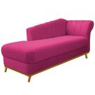 Recamier Vanessa 185cm Lado Esquerdo Suede Pink - Doce Sonho Móveis