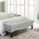 Recamier Vicenza Veludo Prata 140 cm