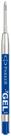 Recarga de caneta de gel Parker Blue Quink Ink de ponta média 0,7 mm