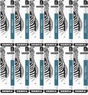 Recarga de caneta Zebra F-Refill 0,7 mm preta, pacote com 12