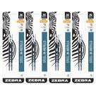 Recarga de caneta Zebra G-301 Gel 0,7 mm, ponto médio, azul, 8 unidades