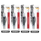 Recarga de caneta Zebra Sarasa RDI LV, ponto médio, 0,7 mm, tinta azul 2x4