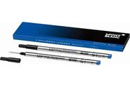 Recarga de canetas Montblanc LeGrand Rollerball Fine Pacific Blue, pacote com 2 Recarga de canetas Montblanc LeGrand Rollerball Fine Pacific Blue, pacote com 2