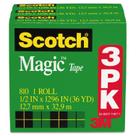 Recarga de fita Scotch MMM810H3 Magic Tape Transparente Recarga de fita Scotch MMM810H3 Magic Tape Transparente