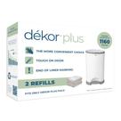 Recargas de baldes de fraldas Diaper Dekor Plus, 2 unidades
