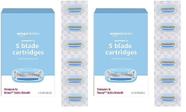 Recargas de barbear Amazon Basics de 5 lâminas para mulheres, 6 unidades x 2