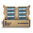 Recargas de barbear Dollar Shave Club 6 Blade, 8 unidades com aparador