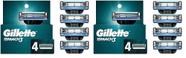 Recargas de barbear Gillette Mach3 para homens, recargas de 4 lâminas (x2)