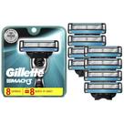 Recargas de barbear Gillette Mach3 para homens, recargas de 8 lâminas