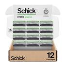 Recargas de barbear Schick Hydro Sensitive 12 quilates para homens