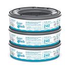 Recargas de fechadura de fraldas para baldes Diaper Genie, 240 unidades (pacote com 3)