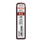 Recargas de lápis mecânicos Rotring Tikky 0,5 mm 2B 120 Leads Recargas de lápis mecânicos Rotring Tikky 0,5 mm 2B 120 Leads