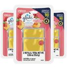 Recargas de purificador de ar Glade Gel, pacote com 3 pacotes de pêssego e frutas vermelhas