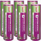 Recargas de rolos Lint Ruisticki de 8 polegadas, 60 folhas, 6 rolos