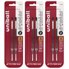 Recargas para Caneta Esferográfica Uni-Ball Jetstream 1,0 mm Preta Pacote com 6 Recargas para Caneta Esferográfica Uni-Ball Jetstream 1,0 mm Preta Pacote com 6