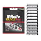 Recargas Razor Blade Gillette TRAC II Plus para homens, 10 unidades