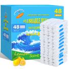 Recargas sanitárias laváveis Effacera 48 unidades com aroma de limão Recargas sanitárias laváveis Effacera 48 unidades com aroma de limão