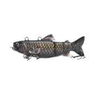 Recarregável LED Isca Elétrica Wobblers 4 Segmentos Swimbait Pesca Crankbait Luz Robótica Recarregável LED Isca Elétrica Wobblers 4 Segmentos Swimbait Pesca Crankbait Luz Robótica