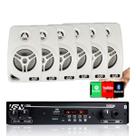Receiver para Som Ambiente Leson LSN1002BT Slim BT - 2LS1002BT + Caixas de Som Ambiente LeSon 4" 70w 8 Ohms - Branca
