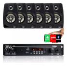 Receiver para Som Ambiente Leson LSN1002BT Slim BT - 2LS1002BT + Caixas de Som Ambiente LeSon 4" 70w 8 Ohms - Preta