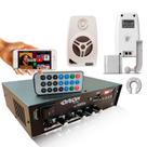 Receiver Som Ambiente Bt Fm +14 Caixa Parede Branca 55w
