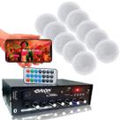 Receiver Som Ambiente Mic Bluetooth Rc7000 + 10 Arandelas redondas
