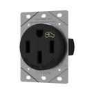 Receptáculo de carregamento Leviton 1450R 50 Amp Heavy Duty EV Black Receptáculo de carregamento Leviton 1450R 50 Amp Heavy Duty EV Black