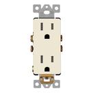 Receptáculo decorador LIDER LR15-TR-LA 15A 125V Amêndoa clara