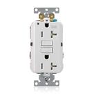 Receptáculo duplex GFCI Leviton SmartlockPro 20A 125V branco