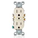 Receptáculo duplex Leviton 15A 125V resistente a violações (pacote com 10) Receptáculo duplex Leviton 15A 125V resistente a violações (pacote com 10)