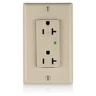 Receptáculo duplex Leviton 20A 125V Decora Plus com Surge 5380-I