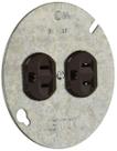 Receptáculo Duplex Leviton Commercial Grade 15A 125V Preto Receptáculo Duplex Leviton Commercial Grade 15A 125V Preto