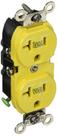 Receptáculo duplex Leviton WBR20-Y 20A 125V de grau industrial