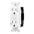Receptáculo GFCI Amazon Basics resistente a intempéries 15A branco